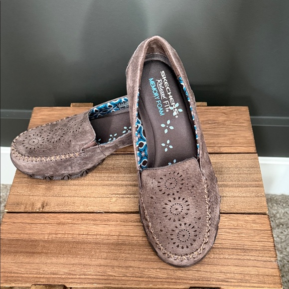 Skechers Relaxed Fit Bikers Traffic Women's Suede Loafers Chocolate Size 6 NWOB - Picture 8 of 8